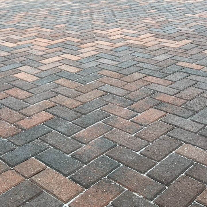 dense brown rectangular brown bricks