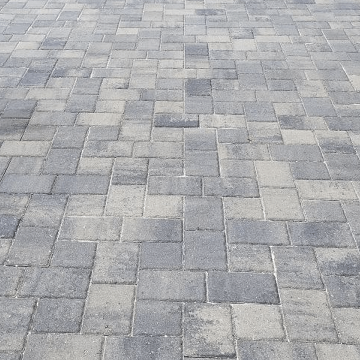 average grey brick pavers