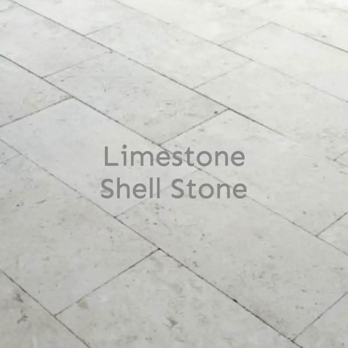limestone or shell stone hardscape