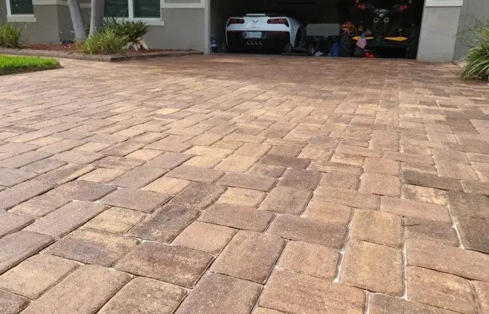 sealed driveway low shot