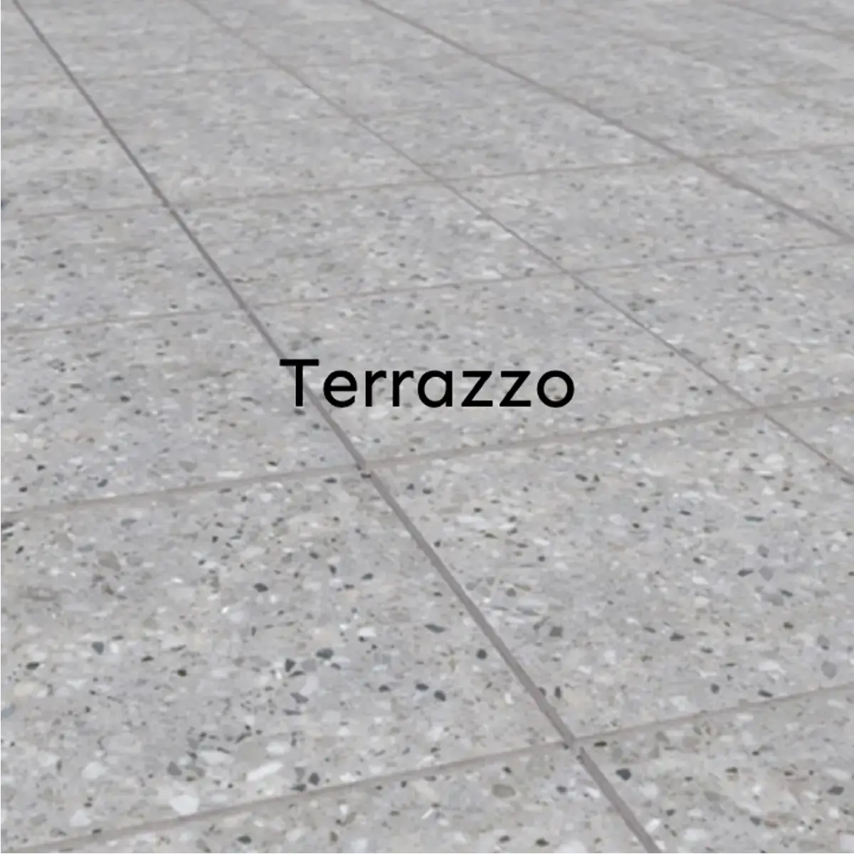 Terrazzo black white grey flecks