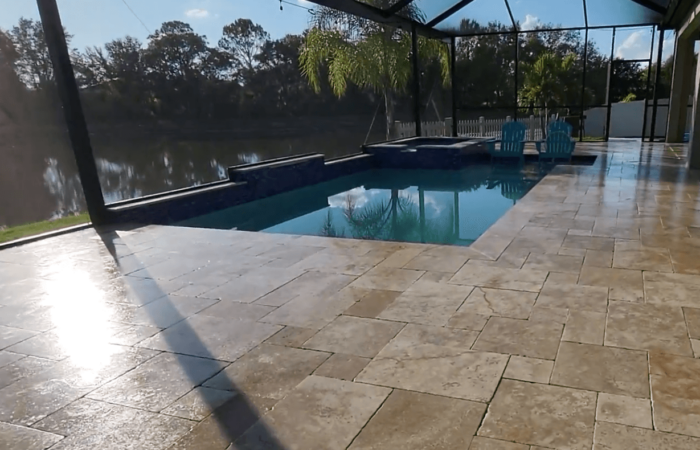 Epperson Ranch Travertine Sealing