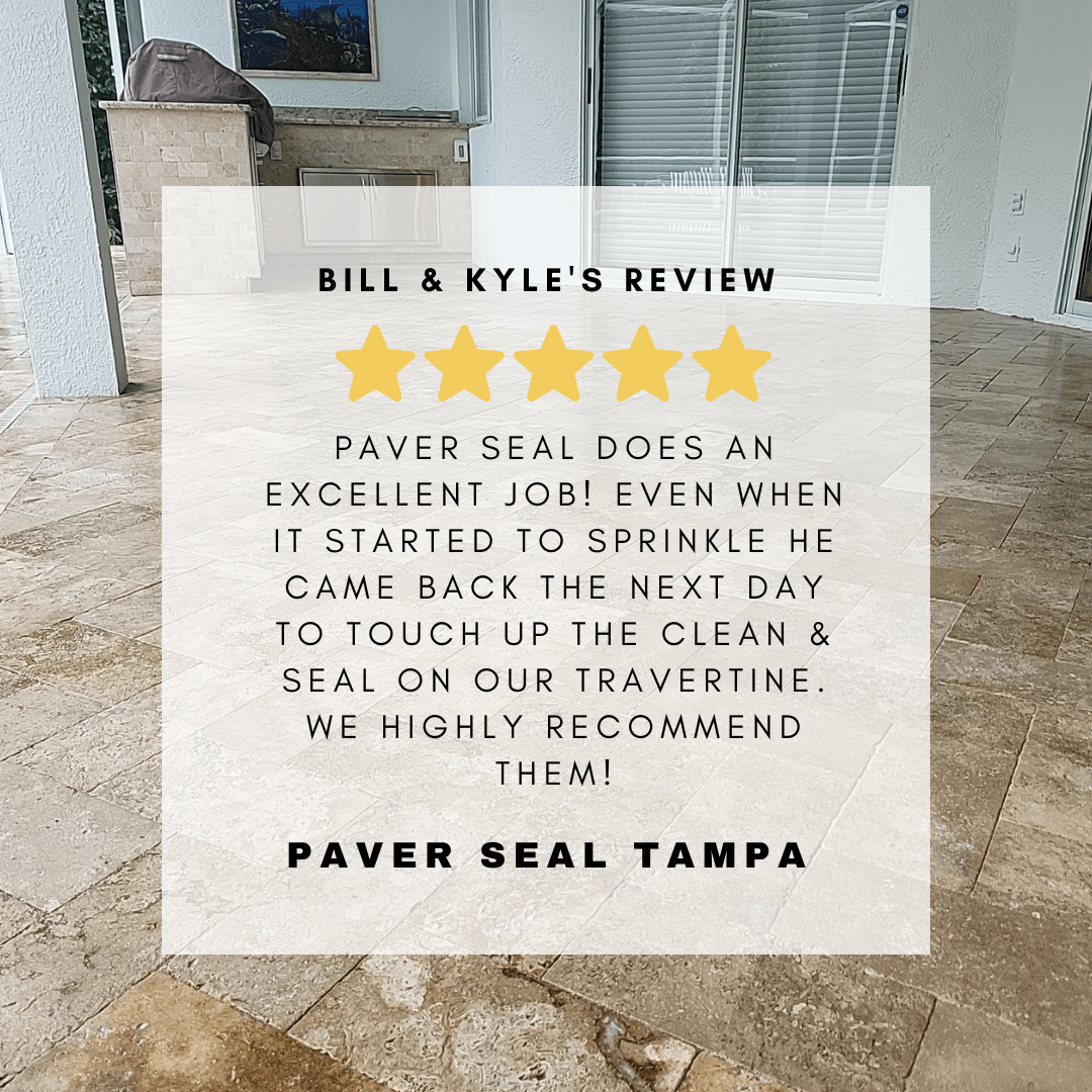 roberts Review travertine sealing excellent job