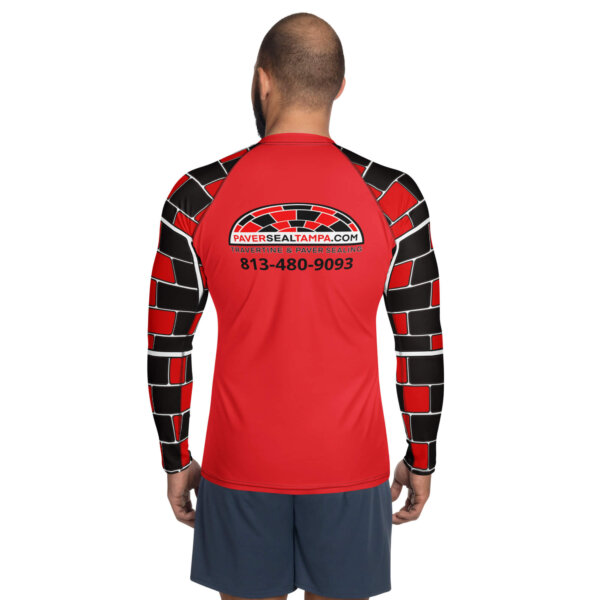 Big Bricks Red Fitted Men's Rash Guard