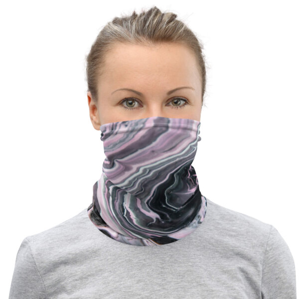 Neck Gaiter Pink Marble