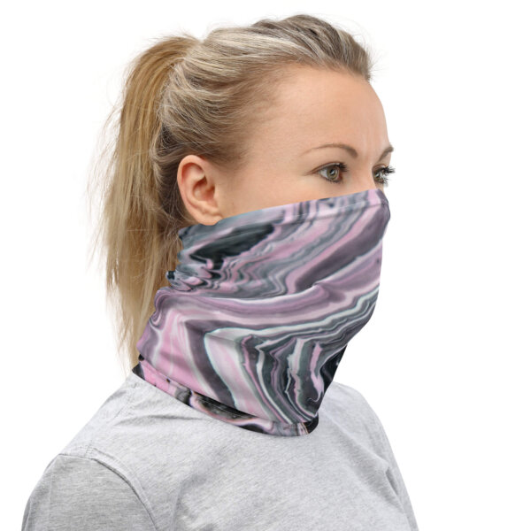 Neck Gaiter Pink Marble