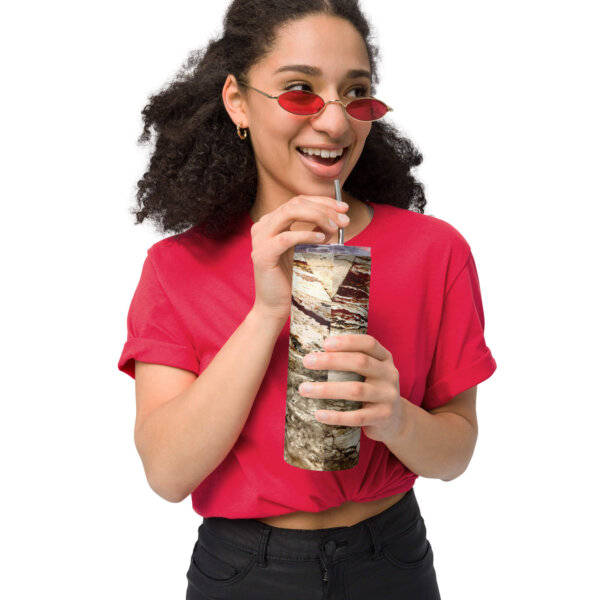 Stainless steel Travertine design tumbler